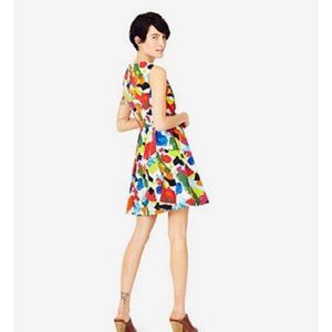 Kate Spade Saturday Brush Stroke Fit & Flare Dress